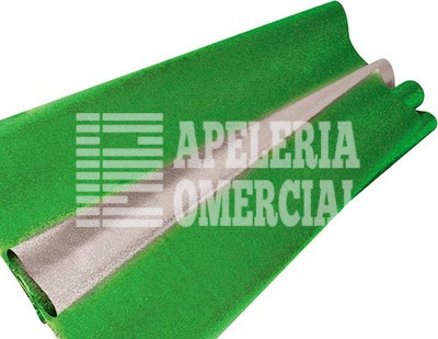 PAPEL FANTASIA P/REGALO METALICO GOFRADO VERDE